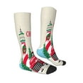 thumbnail image 4 of Lsque Merry Christmas 1 Printed Crew Socks Men's Women's LightWeight Thin Casual Calf Socks ,Knee High Socks,Cotton Socks, 4 of 9