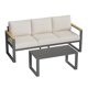 thumbnail image 1 of Set de Muebles de Aluminio para Exterior – Sofá de 3 Asientos y Mesa de Café – Cojines Gruesos Lavables – Balcón, Jardín y Terraza, 1 of 14