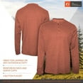 thumbnail image 3 of The American Outdoorsman Long-Sleeve Waffle Henley Shirts For Men, 3 of 4