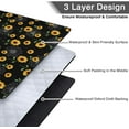 thumbnail image 5 of Picnic Blankets Waterproof Foldable Extra Large,80"x 60" Outdoor Beach Blanket Waterproof Sandproof,3-Layer Lightweight Handy Mat Tote Picnic Camping Rugs for Outside Your Rv(Black Sunflowers), 5 of 6