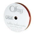 thumbnail image 2 of Offray Ribbon Red Polyester Ribbon, 3.25" x 0.37", 2 of 9