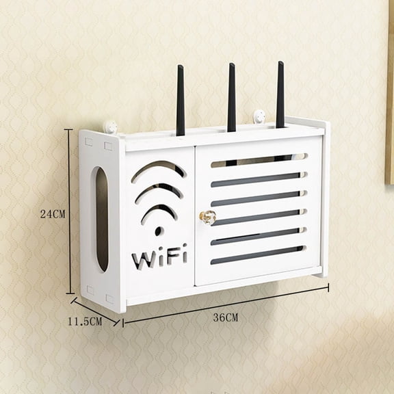 Wireless Router Rack Living Room Wall-mounted WiFi Storage Box Wall Decoration