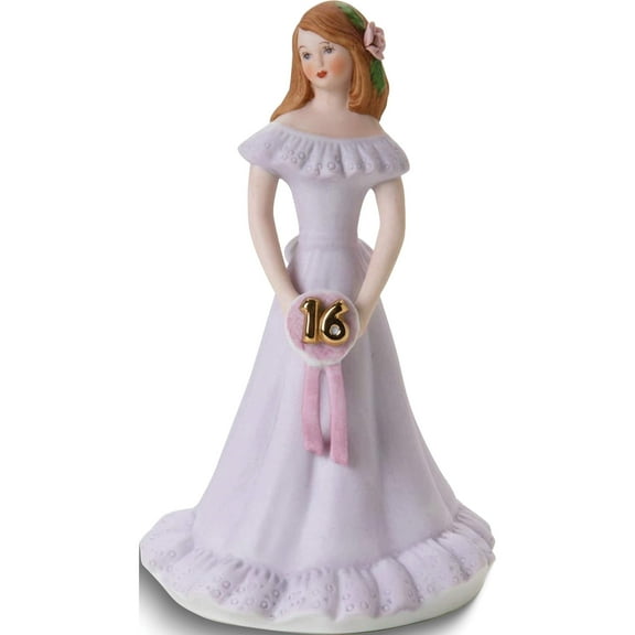 Fashion Brunette Age 16 Porcelain Figurine (4.9 X 4.8) Made In China gl662