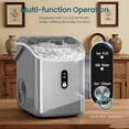 thumbnail image 5 of Havato Pro Nugget Ice Maker, Portable Countertop Machine for Chewable Crushed Ice | 34Lbs/24H, Self-Cleaning, Quiet & Compact (Sleek Grey), 5 of 6