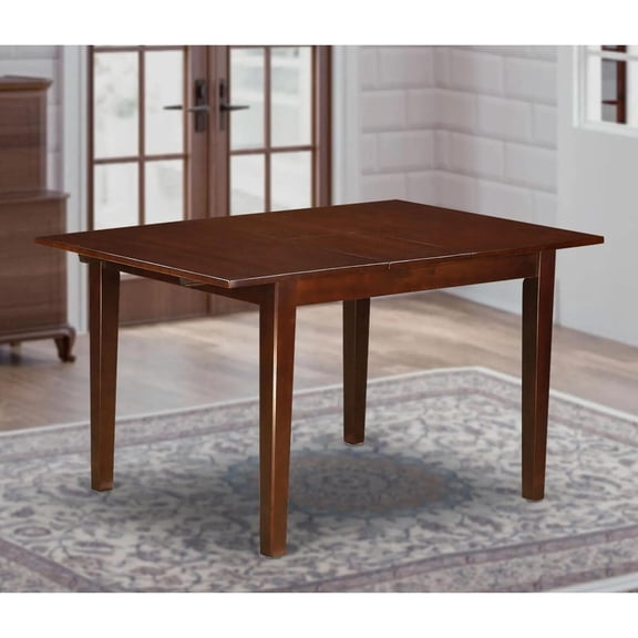 Rectangular Kitchen Dining Table with Extendable Leaf - 54" x 36"