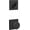 Black, variant on Schlage FC59SWA622COL Custom Single Cylinder Keyed Entry Interior Only Pack - Black