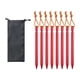 thumbnail image 1 of Estacas para tienda de campaña Zulema 8 piezas metal toldo rojo, 1 of 8