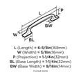 thumbnail image 5 of Amerock A55319 BBZ 128 mm Highland Ridge Cabinet Pull - Champagne Doré, 5 of 5