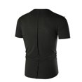 thumbnail image 1 of Mens Short-sleeved T-shirt Solid Color Embroidered V-neck European Code, 1 of 9