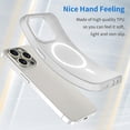 thumbnail image 4 of For iPhone 16 Pro Max Case Compatible with MagSafe TPU + PC Slim Matte Translucent Phone Cover - Gre, 4 of 5