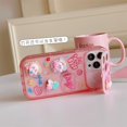 thumbnail image 1 of Fundas de teléfono con adornos de muñeca para iPhone, cubierta transparente, espejo de maquillaje, 3D, kawaii, Kirbys, rosa, 14, 13, 12, 11 Pro Max, XR Plus Fivean unisex, 1 of 2