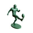 thumbnail image 2 of Football Player Figurines, Sports Desk Ornaments with Quarterback and Receiver Poses for Office Party Decoration, Unique Gift for Football Enthusiasts and Collectors, 2 of 2