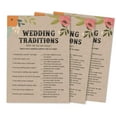 thumbnail image 1 of Inkdotpot Bridal Wedding ShowerGameBachelorette Party ActivityGameCards 50-PackRustic Kraft FloralWhy Do We Do That, 1 of 7