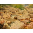 thumbnail image 2 of William Henry Holmes 18x15 Gold Ornate Wood Frame and Double Matted Museum Art Print Titled - The Placid Potomac, 2 of 4