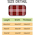 thumbnail image 3 of Floor Door Mats Bath Rugs Red Tartan Christmas , Entry Rug Non-Slip Washable Indoor Door Mat, Small Oriental Accent Throw Rug for Bedroom Kitchen Entryway Bathroom 36x24in Carpet Runner, 3 of 7