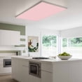thumbnail image 3 of Pink Magnetic Fluorescent Light Covers for Ceiling Lights 2 x 4 Feet, Farmhouse Pink Decor Office Classroom Kitchen Drop Ceiling Light Covers Lighting Filters Shade Panel 3 Packs, 3 of 9