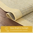 thumbnail image 6 of Well Woven Woden Bright Yellow Indoor/Outdoor Solid Color Border Area Rug (7'10" x 9'10"), 6 of 10