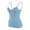 Blue, variant on Women's Shelf Bra Camisole, Adjustable Spaghetti Strap Tank Top with Built-In Padded Bra, Seamless Wire-Free Support for a Smooth Look, Basic Layering Piece