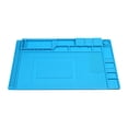 thumbnail image 3 of Silicona Soldadura Estera Magn?tico Calor Resistencia 932?F 17.7" x 12" Electr?nica Reparaci?n Trabajo Estera para Soldar Hierro Trabajo Banco Laptop Celular Tel?fono Unique Bargains estaciones de soldadura, 3 of 8
