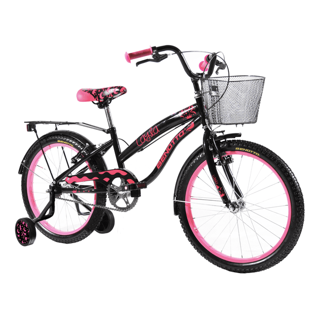 Bicicleta Acero Cross Layla R16 1V Negro Niña Benotto Layla