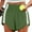 Green, variant on Olyvenn Stylish Trendy Sweat Shorts Women Elastic Waist Contrast Binding Athletic Workout Tennis Shorts Sporty Booty Shorts Black XXL
