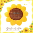 thumbnail image 2 of 1Pc/2Pcs 3D Sunflower Flower Floor Pillow Seating Cushion Mat Sunflower Throw Pillow Yellow Sunflower Shaped Chair Pads Decorative Plush for Bed Car Couch Chair Sofa Office Girls Gifts, 2 of 6