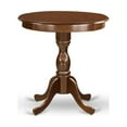 thumbnail image 3 of East West Furniture Eden 3-piece Wood Table and Dining Chairs in Mahogany, 3 of 3