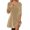 C31/Khaki, variant on XIYON Womens Dresses Casual Fashion Solid Color Collar Long Sleeve Sequin Party Elegant Daily Wear Lady Tunic Travel Vacation Outfits