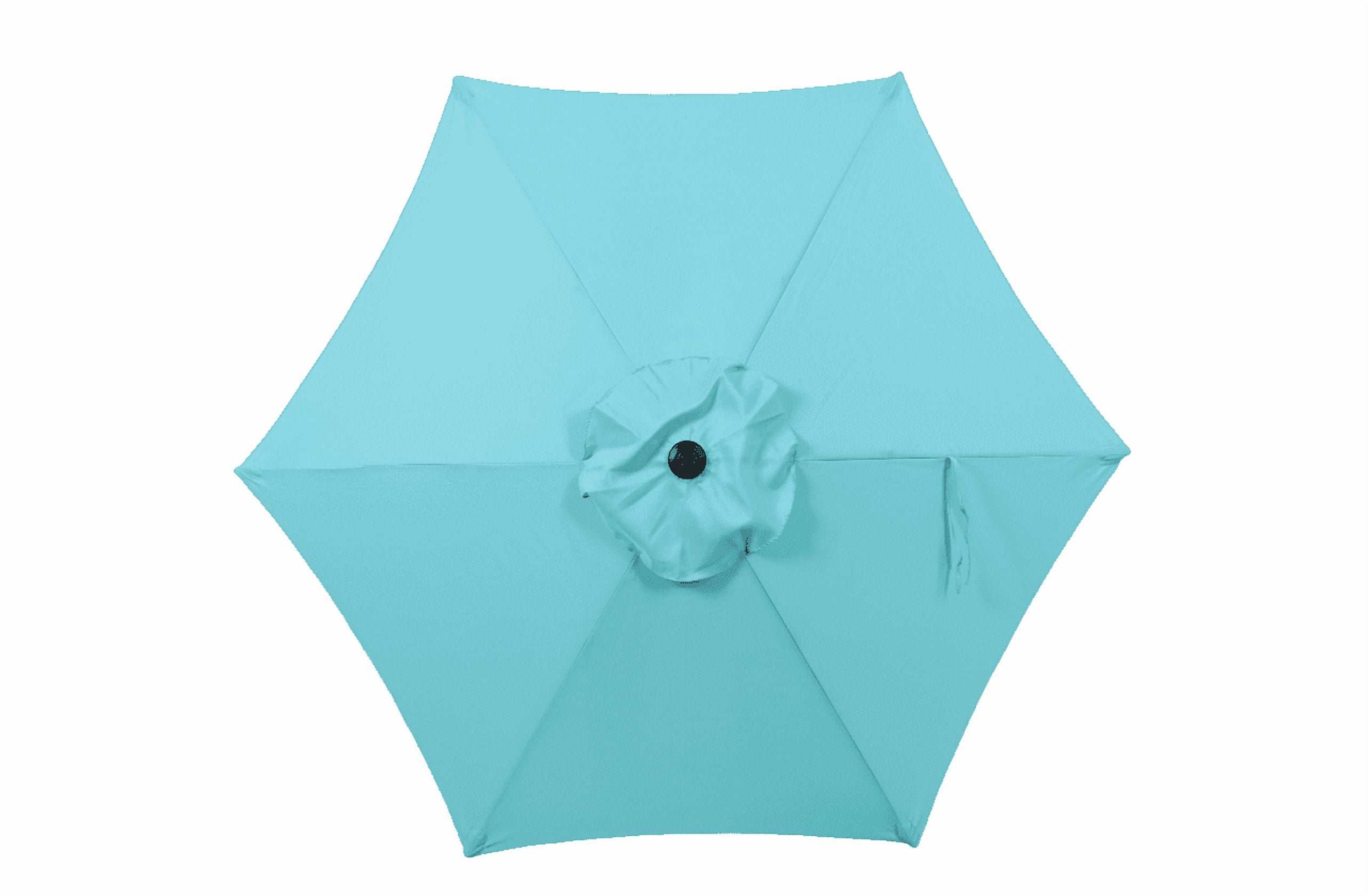 Mainstays Outdoor 7.5' Aqua Round Market Patio Umbrella, Push-up, 3-Angle Tilt