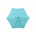 thumbnail image 5 of Mainstays Outdoor 7.5' Aqua Round Market Patio Umbrella, Push-up, 3-Angle Tilt, 5 of 6
