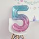 thumbnail image 1 of Globo Digital De Sirena De 40 Pulgadas Cielo Estrellado Color Jalea Niños Niñas Feliz Fiesta De Cumpleaños Decoración Globos Con Número De Cristal, 1 of 4