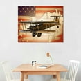 thumbnail image 2 of Nawypu Airplane Wall Decals, Flag Canvas Print, Biplane Wall Decor, Patriotic Wall Art, The Constitution Poster, Aircraft Artwork for Living Room Office, Pilot Gift, Framed  20x16in, 2 of 4