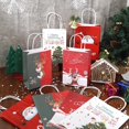 thumbnail image 2 of Bolsas de regalo de papel Kraft para Navidad, 5 piezas, decoraciones para el hogar, adornos navideños, Año Nuevo 2023, 2 of 4