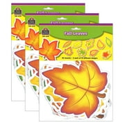 Teacher Created Resources Dazzlers Fall Leaves Accents, 30 Per Pack, 3 Packs
