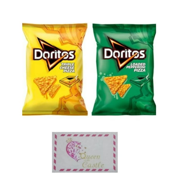 Doritos Loaded Pepperoni Pizza Flavor 180g and Doritos Triple Cheese