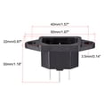 thumbnail image 2 of Unique Bargains C14 Panel Mount Plug Adapter AC 250V 10A /5A 3 Pins IEC Inlet Module Plug Power Connector Socket Straight 2Pcs, 2 of 3