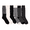 Black, variant on MUK LUKS Women's Fluffy Dream Tall Boot Socks, 6-Pack, OSFM