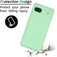 thumbnail image 5 of for Google Pixel 7A 2023 Case,Slim Liquid Silicone Rubber Shockproof Phone Cover with Wrist Strap Soft Anti-Scratch Microfiber Lining Protection Case for Google Pixel 7A 2022 (Green), 5 of 14