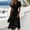 *Black, variant on ClodeEU Women's V Neck Short Sleeve Midi Dress,Casual High Waist A Line Flowy Dress Black,Women's Plus L