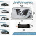 thumbnail image 3 of Qxltty Cute Border Collie Windshield Sun Shade Umbrella Protect Car from Sunrays and Heat Damage Keep Cool and Interior, 3 of 7