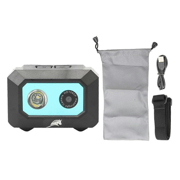 1080P Head Mounted Video Camera DVR LED Headlamp HD Head Mounted Action Sports Camera