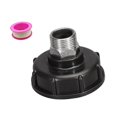 thumbnail image 3 of davian Adaptateur de Réservoir IBC Fourre-Tout Drain Raccord Pièces Remplacement Raccords Maison Équipement Polyvalent Fournitures pour Connecteur Tuyau de Jardin 6 Points, 3 of 8