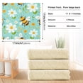 thumbnail image 3 of Bee and Flowers Pattern Dish Towels 6 Pack Kitchen Cleaning Dish Cloths Absorbent Reuseable Cleaning Cloths 11'' x 11'', 3 of 9