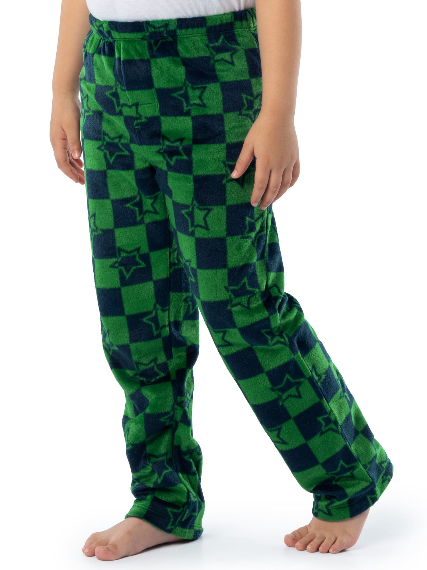 Fruit of the Loom Boy's Long Sleeve Fleece Pajama Set, 2-Piece, Sizes 4-16