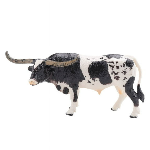 Plastic Bull Cattle Animals Static Cute Model Collection Cow