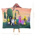 thumbnail image 2 of Adventure Time Wearable Blanket Cloak Arctic Velvet Hooded Blanket Soft Fuzzy Hoodie Blanket Cape for Adults Kids 50"x60", 2 of 8