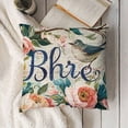 thumbnail image 3 of YINGXI Season Greeting Throw Pillow Covers Quote Words Rose Flower Farmhouse Decor () 12x12in, 3 of 5