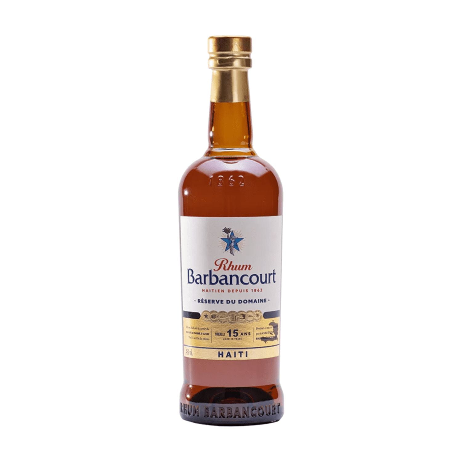 Rhum Barbancourt 15-Year Rum, 750 ml 43% ABV