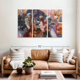thumbnail image 2 of Elephant Stock Jazz Club Yellow Wall Art - Horizontal Multi Panel Canvas - Living Room Wall Decor - Music Multi Panel - Gray And Orange Decor - 57" x 36", 2 of 4