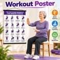 Tai Chi Chair Workout Chart 15.7x9.4in Seated Exercise Poster for